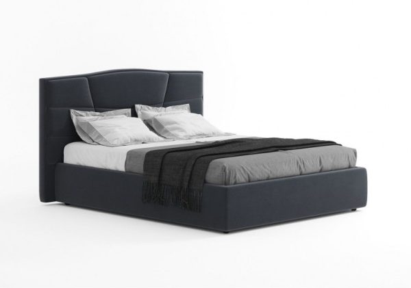 Современная мягкая двухспальная кровать Фариж