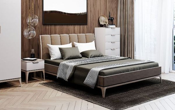 Белая современная спальня Медея