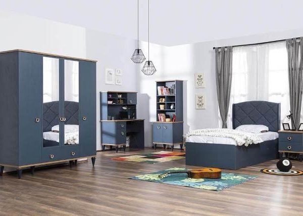 Мосс синяя детская спальня