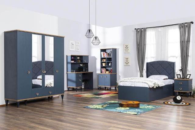 Мосс синяя детская спальня Мосс синяя детская спальня