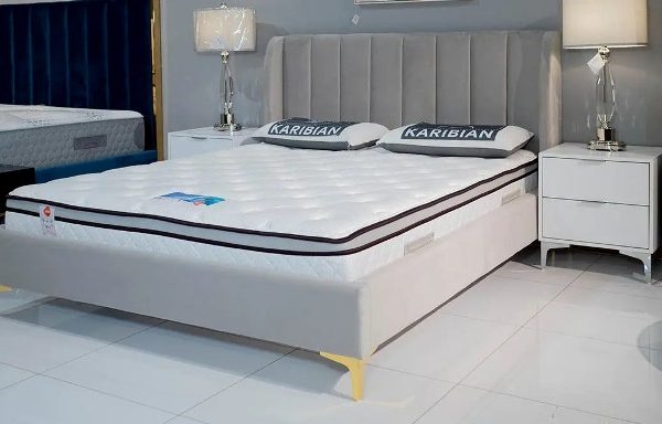 Мягкая Серая кровать Лея 1600