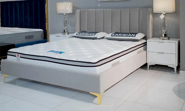 Мягкая Серая кровать Лея 1600