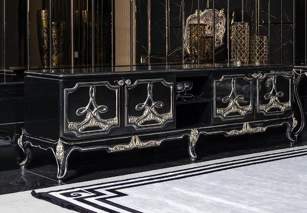 Пикассо (Pikasso) черная тумба ТВ