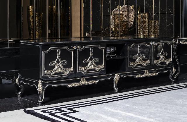 Пикассо (Pikasso) черная тумба ТВ