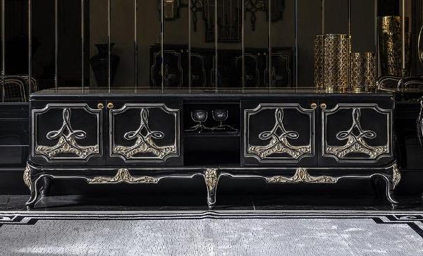 Пикассо (Pikasso) черная тумба ТВ