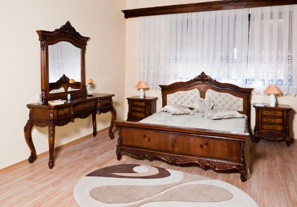 Престиж резная деревянная спальня