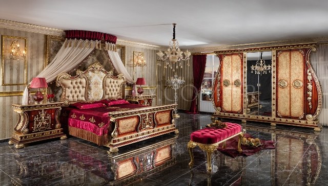 Классическая ореховая спальня Гондола Классическая ореховая спальня Гондола