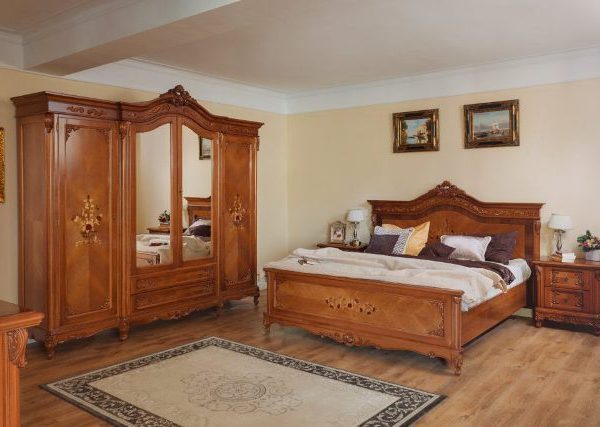 Принцесса ореховая спальня в стиле барокко
