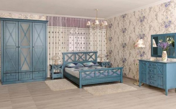 Спальня в деревенском стиле Кантри