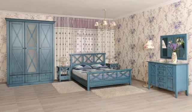 Спальня в деревенском стиле Кантри Спальня в деревенском стиле Кантри