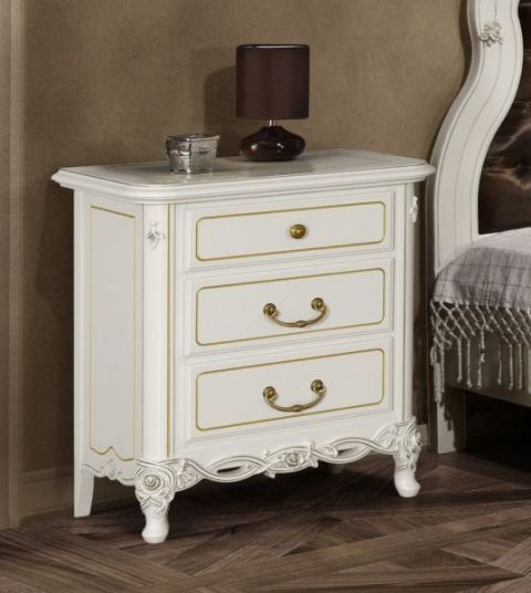 Белая румынская мебель для спальни Флора, Симекс