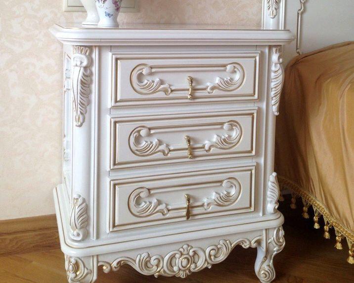 Белая румынская спальня Клеопатра Белая румынская спальня Клеопатра