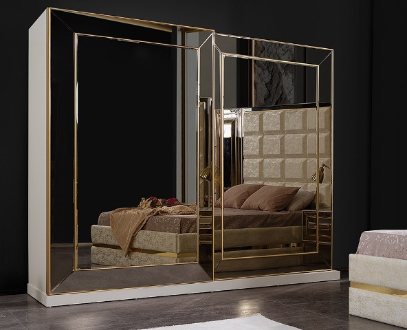 Бежевая спальня в стиле АРТ-Деко Версаче, INCI Бежевая спальня в стиле АРТ-Деко Версаче, INCI