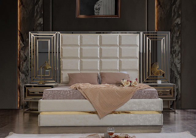 Бежевая спальня в стиле АРТ-Деко Версаче, INCI