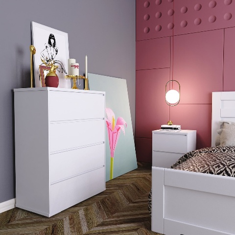 Белая мебель для спальни Лайт LIGHT