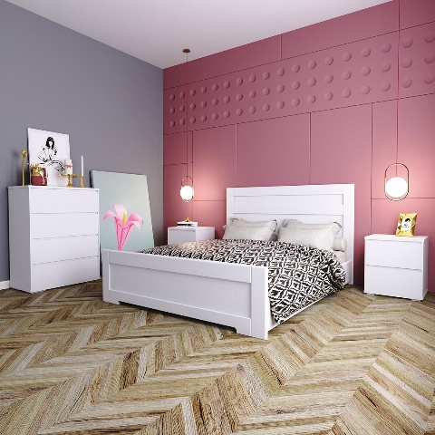 Белая мебель для спальни Лайт LIGHT