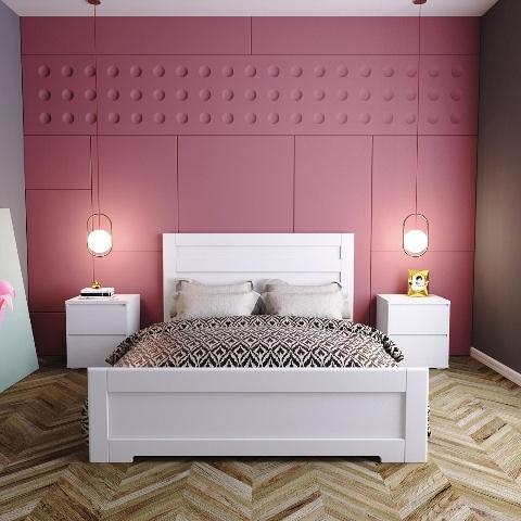 Белая мебель для спальни Лайт LIGHT