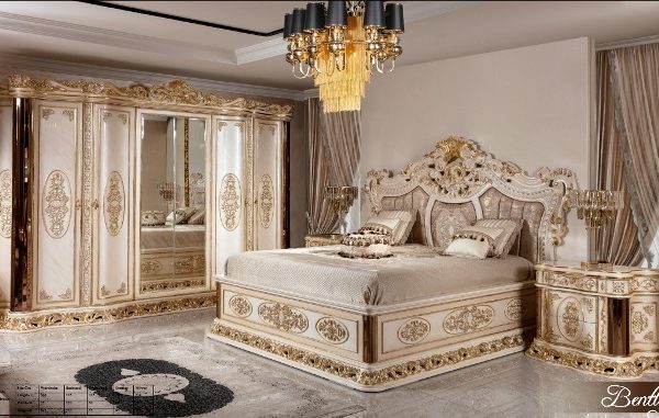 Бентли (BENTLEY) белая спальня барокко