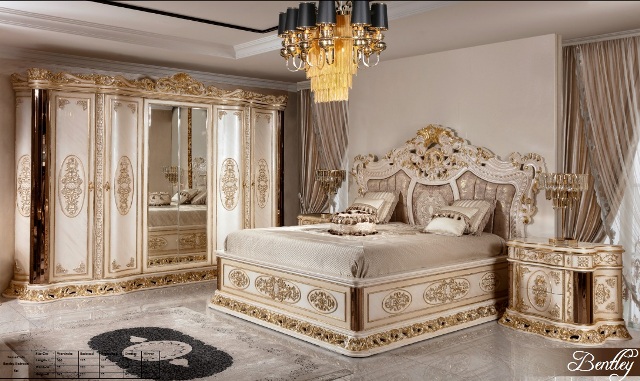 Бентли (BENTLEY) белая спальня барокко Бентли (BENTLEY) белая спальня барокко
