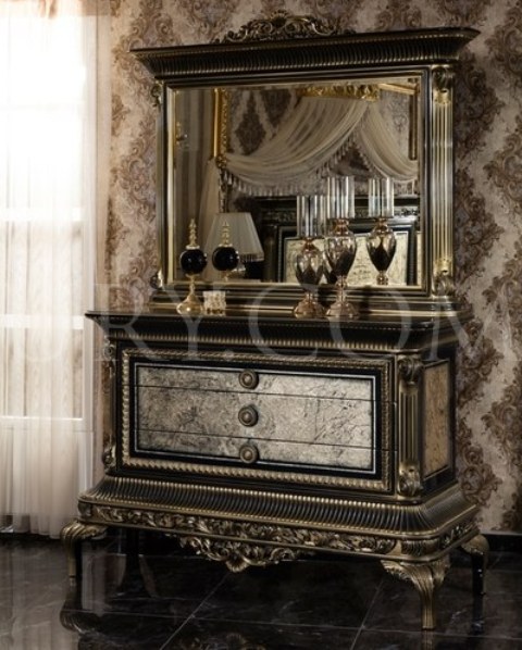 Турецкая черная спальня Люкс