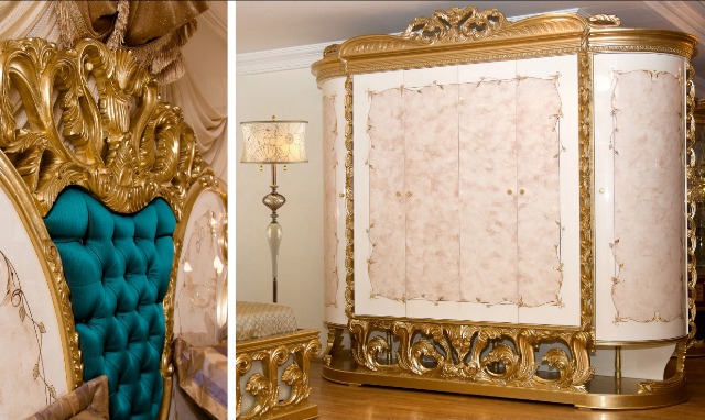 Салтанат ( SALTANAT)-золотая мебель для спальни Салтанат ( SALTANAT)-золотая мебель для спальни