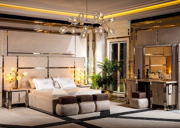 Вегас - бежевая спальня АРТ-Деко