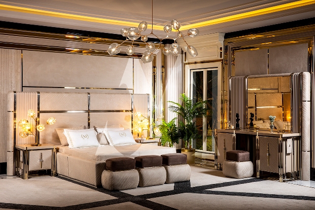 Вегас - бежевая спальня АРТ-Деко Вегас - бежевая спальня АРТ-Деко