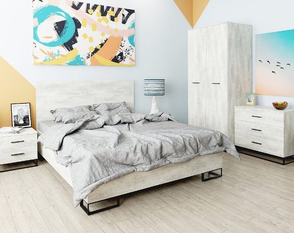 Светлая мебель для спальни Урбан URBAN