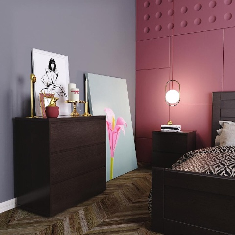 Темная мебель для спальни Лайт Темная мебель для спальни Лайт