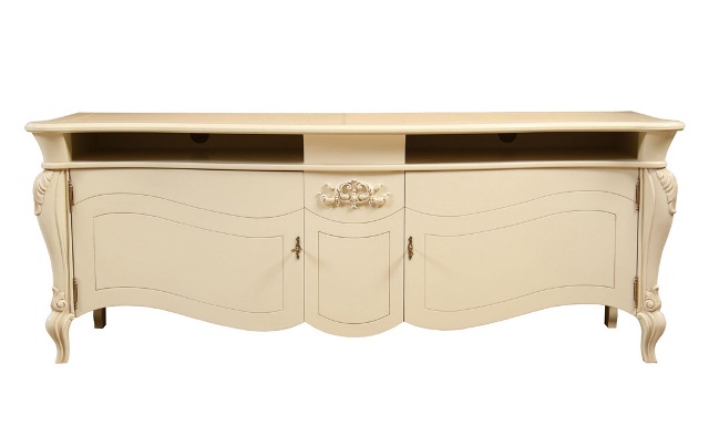 Тумба ТВ из натурального дерева Анабель, Румыния