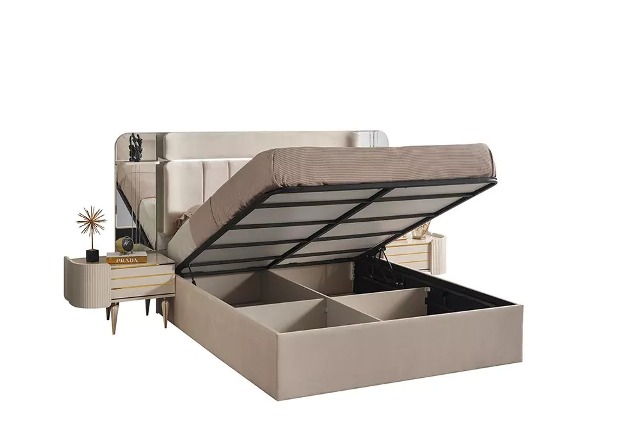 Бежевый комплект спальни Кайра крем