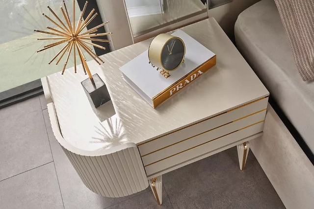 Бежевый комплект спальни Кайра крем