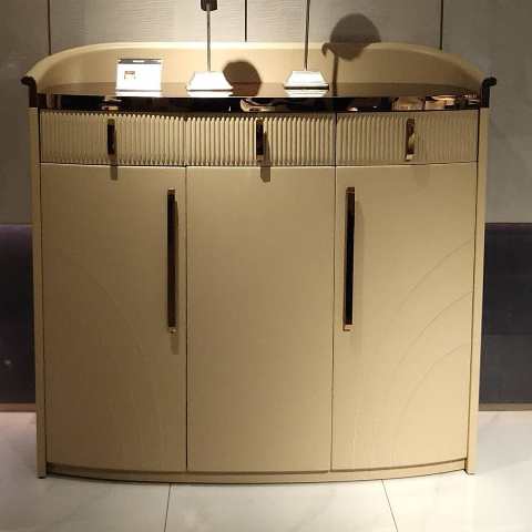 Бежевый современный комод 1245