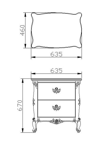 Деревянная тумбочка Шедевр, Энигма