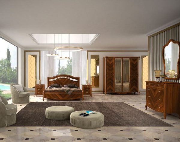 Классическая ореховая спальня Престиж, CASA Италия