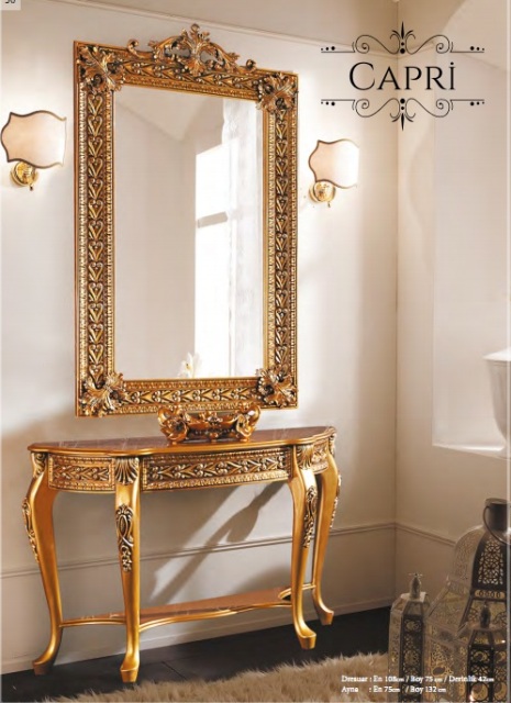 Золотая консоль Капри Золотая консоль Капри