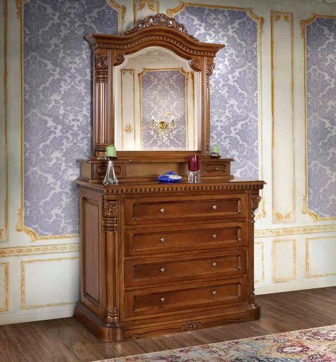 Румынский комод с зеркалом Кристина