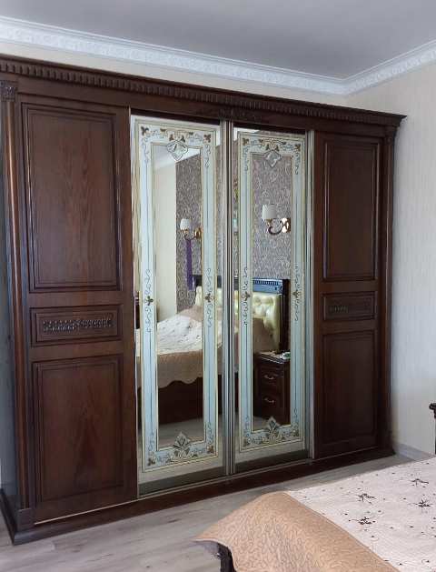 Ореховая деревянная спальня Фаворит, ясень Ореховая деревянная спальня Фаворит, ясень