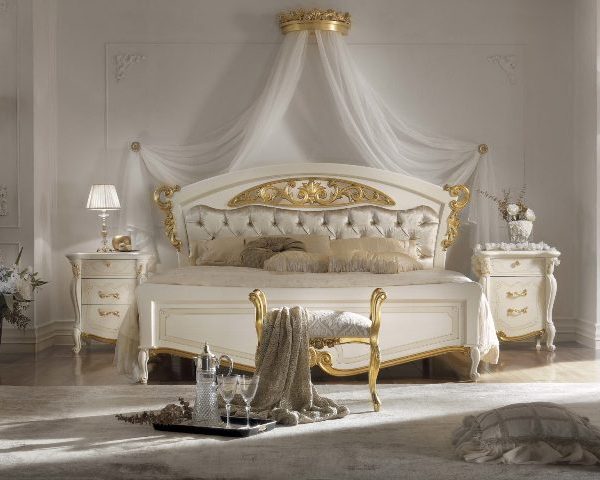 Феникс - белая итальянская мебель с золотом Феникс