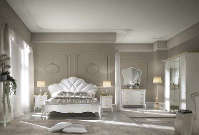 Белая итальянская спальня Джульетта Белая итальянская спальня Джульетта
