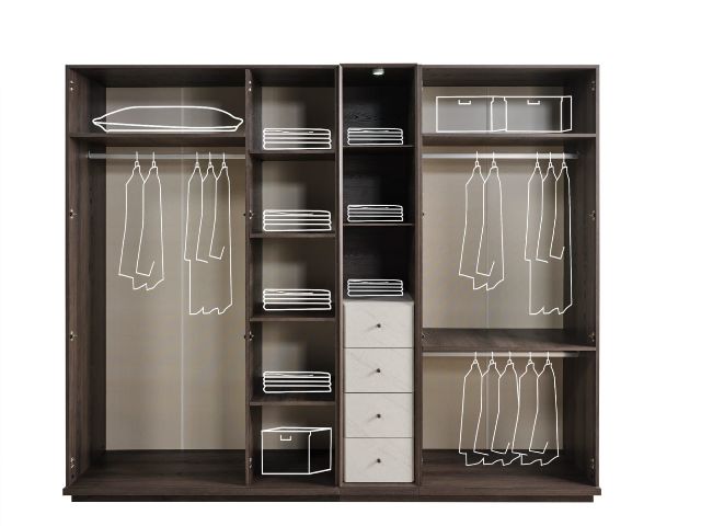 Современная мебель для спальни Натура, INF Современная мебель для спальни Натура, INF