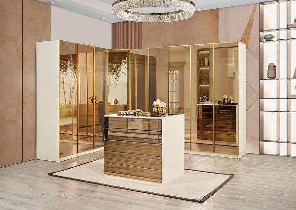 Золотая спальня Ринг в стиле модерн