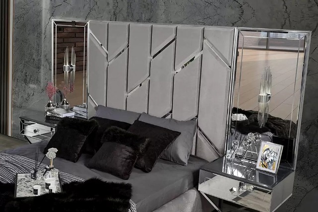 Ринг серебряная двухспальная кровать