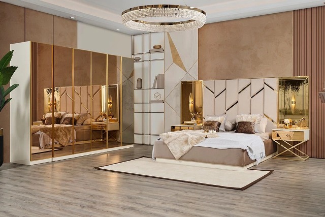 Золотая спальня Ринг в стиле модерн Золотая спальня Ринг в стиле модерн
