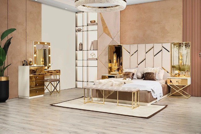 Золотая спальня Ринг в стиле модерн Золотая спальня Ринг в стиле модерн