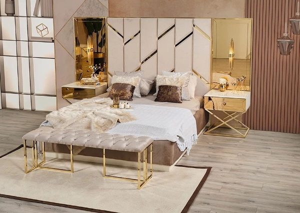 Золотая кровать Ринг с подъемным механизмом