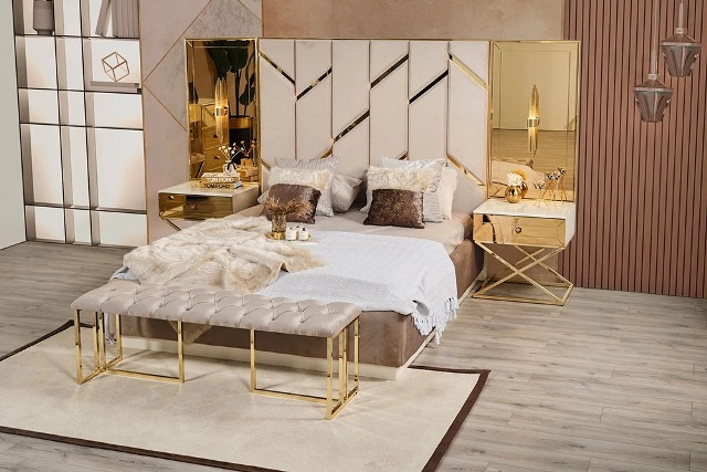 Золотая спальня Ринг в стиле модерн Золотая спальня Ринг в стиле модерн