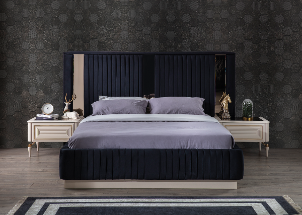 Сапфир-мягкая кровать в стиле модерн INF