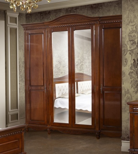 Коричневая деревянная спальня Карина Сarina, Simex Коричневая деревянная спальня Карина Сarina, Simex