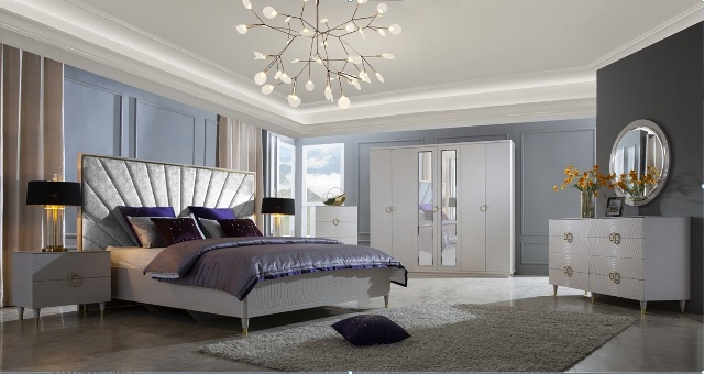 Белая мебель для спальни Мальта модерн Белая мебель для спальни Мальта модерн